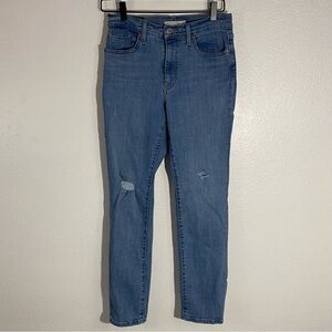 Levi’s 724 High Rise Straight Distressed Jeans Size 29